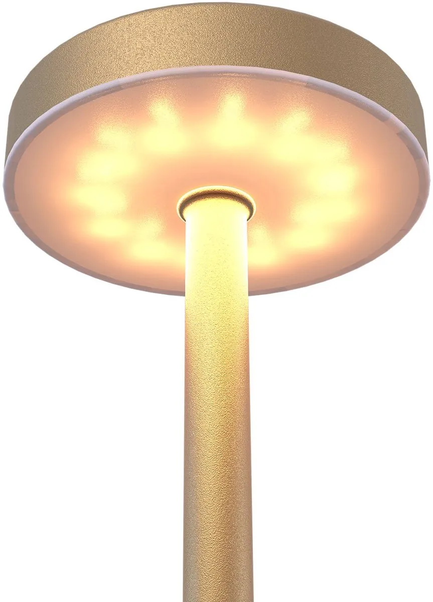 Ledvion Luna Oplaadbare Tafellamp - Goud - 1.5W - Dimbaar