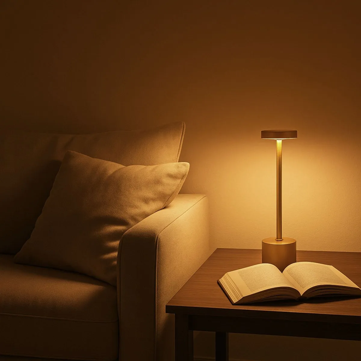 Ledvion Luna Oplaadbare Tafellamp - Goud - 1.5W - Dimbaar