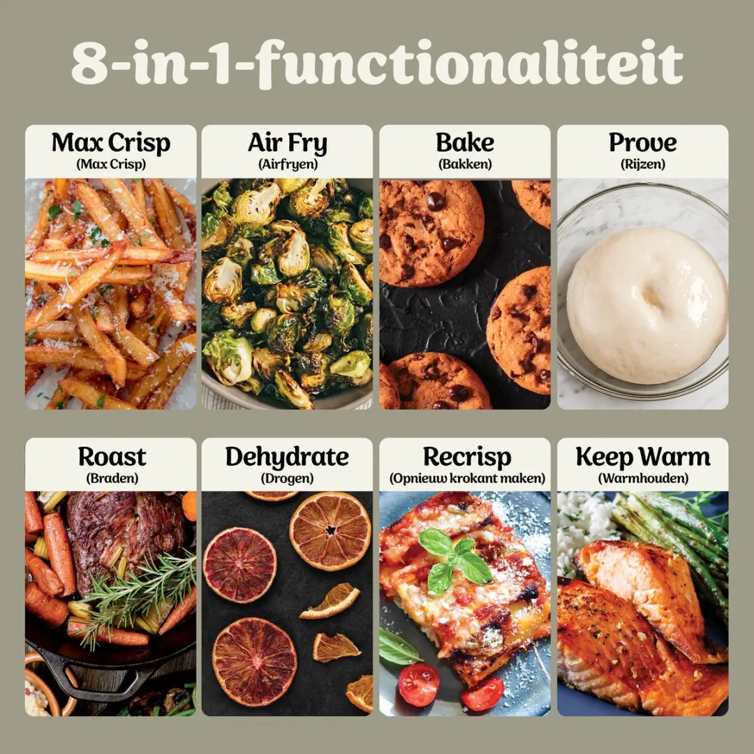 Ninja CRISPi DualZone DD102EUIV2 Airfryer - 2860W - Wit - afbeelding 6 van 6