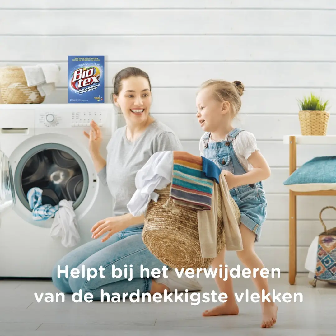 BIOTEX Waspoeder Voorwas & Vlekverwijderaar 720g - Witte was - afbeelding 4 van 6