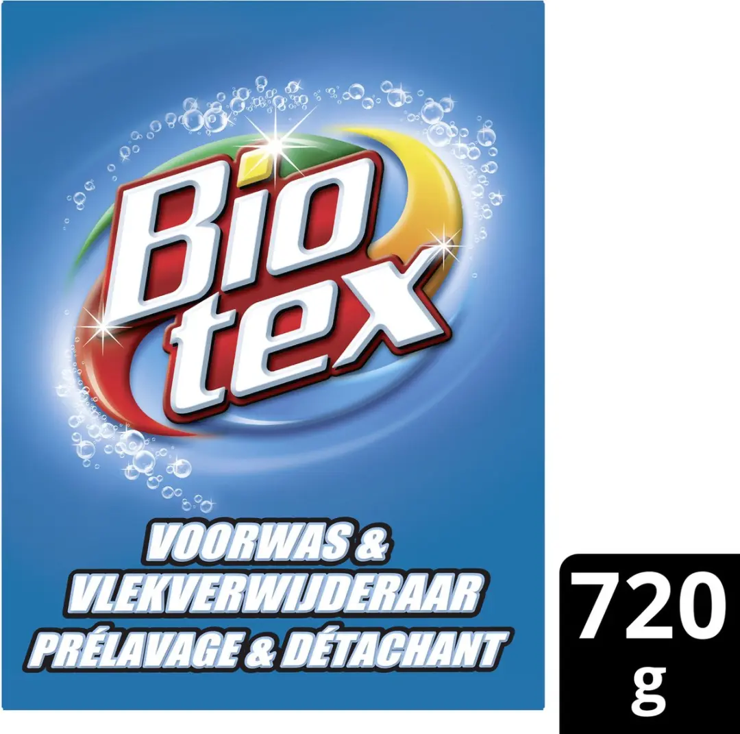 BIOTEX Waspoeder Voorwas & Vlekverwijderaar 720g