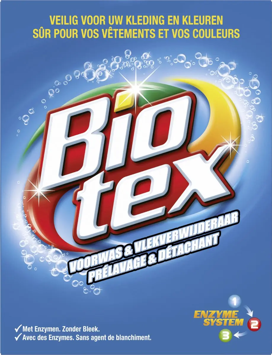 BIOTEX Waspoeder Voorwas & Vlekverwijderaar 720g - Witte was - afbeelding 2 van 6