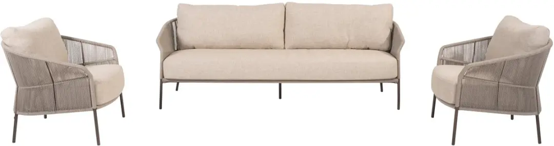 4 Seasons Outdoor Florence Loungeset 3-delig Terre
