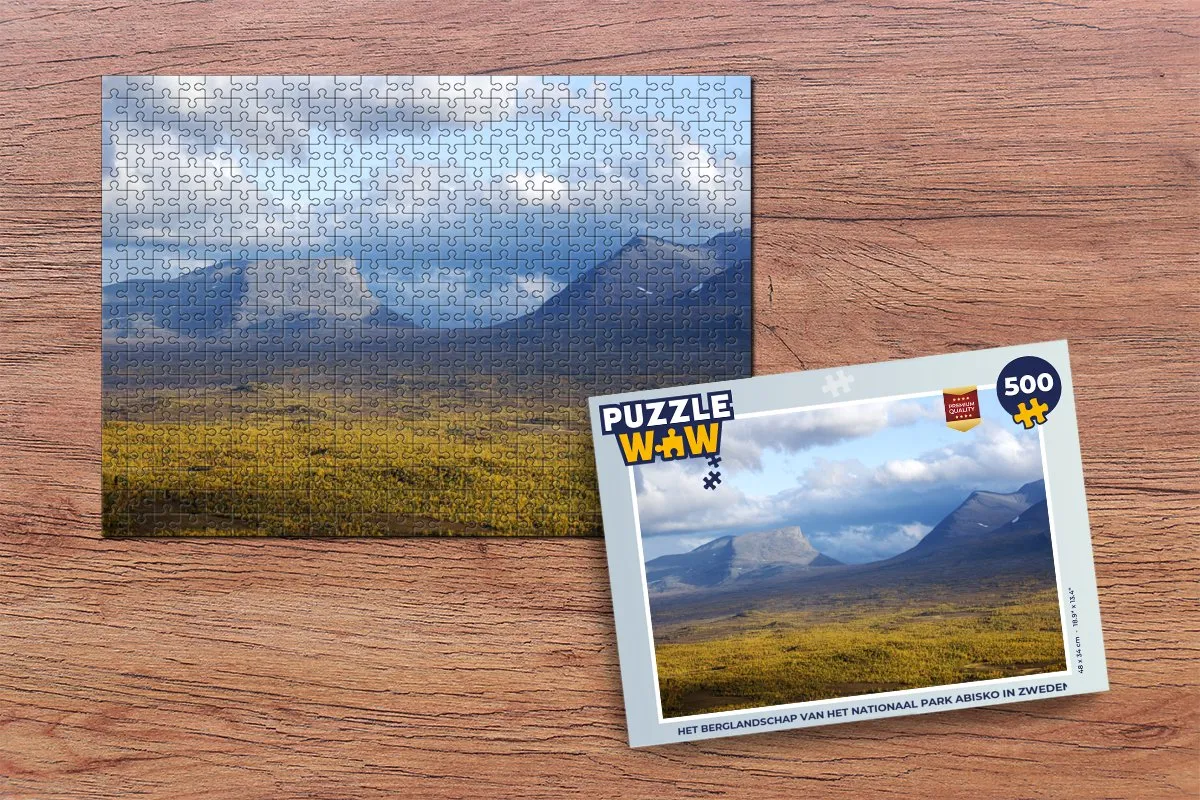 PuzzleWow Abisko Nationaal Park Zweden Legpuzzel 500 Stuks - Multicolor
