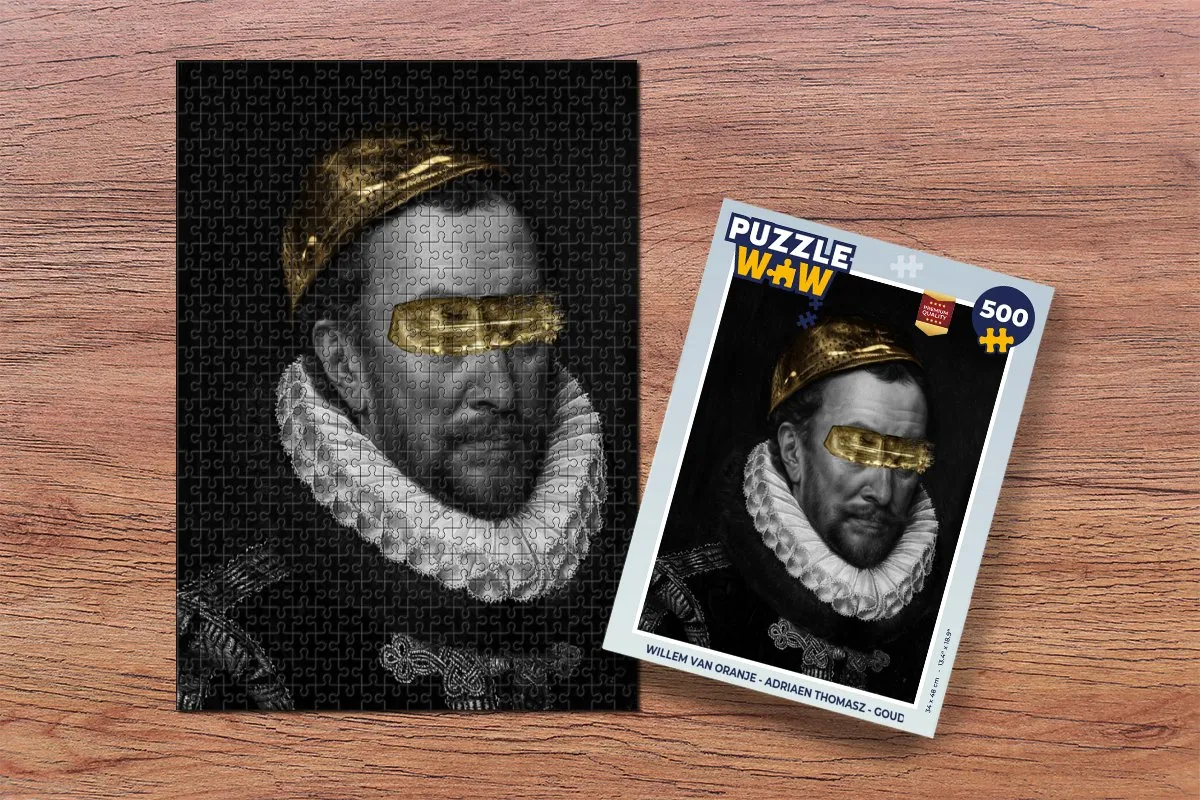 PuzzleWow Willem van Oranje Legpuzzel 500 Stuks - Multicolor