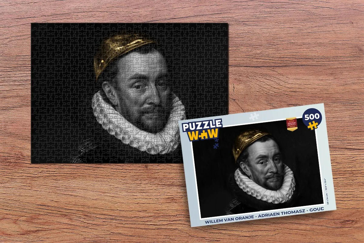 PuzzleWow Willem van Oranje Legpuzzel 500 Stuks - Multicolor