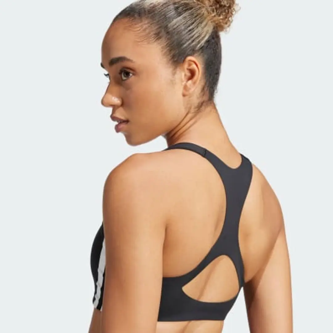 Adidas Adizero Run Medium Support Beha Dames L - Zwart - afbeelding 2 van 6