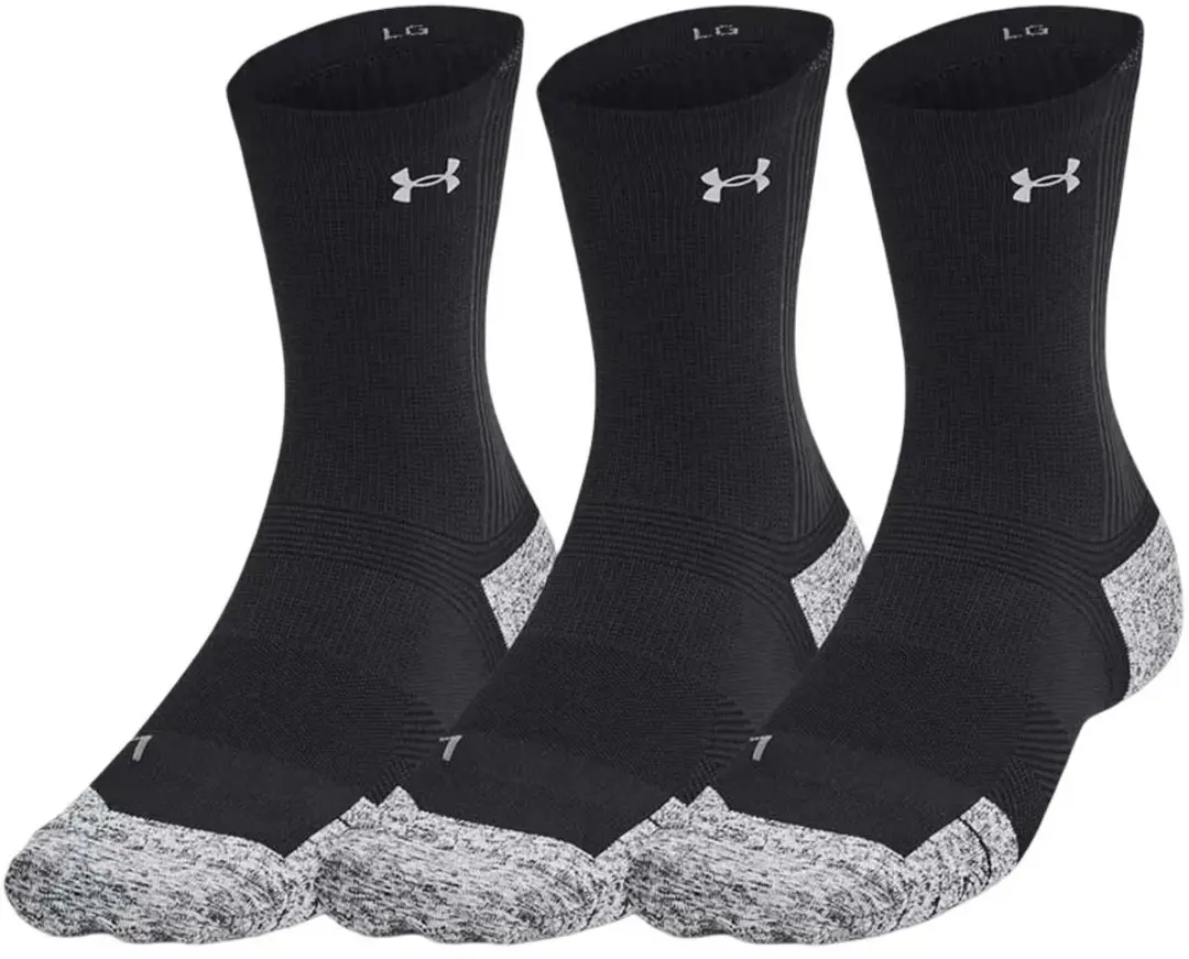 Under Armour Armourdry Run Cushion Sokken - 3 Paren - Zwart - afbeelding 6 van 6