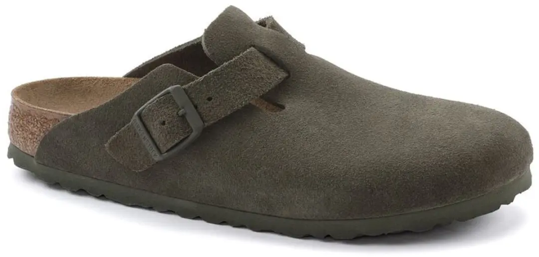 Birkenstock Boston Suede Instapper - Maat 42 - Groen