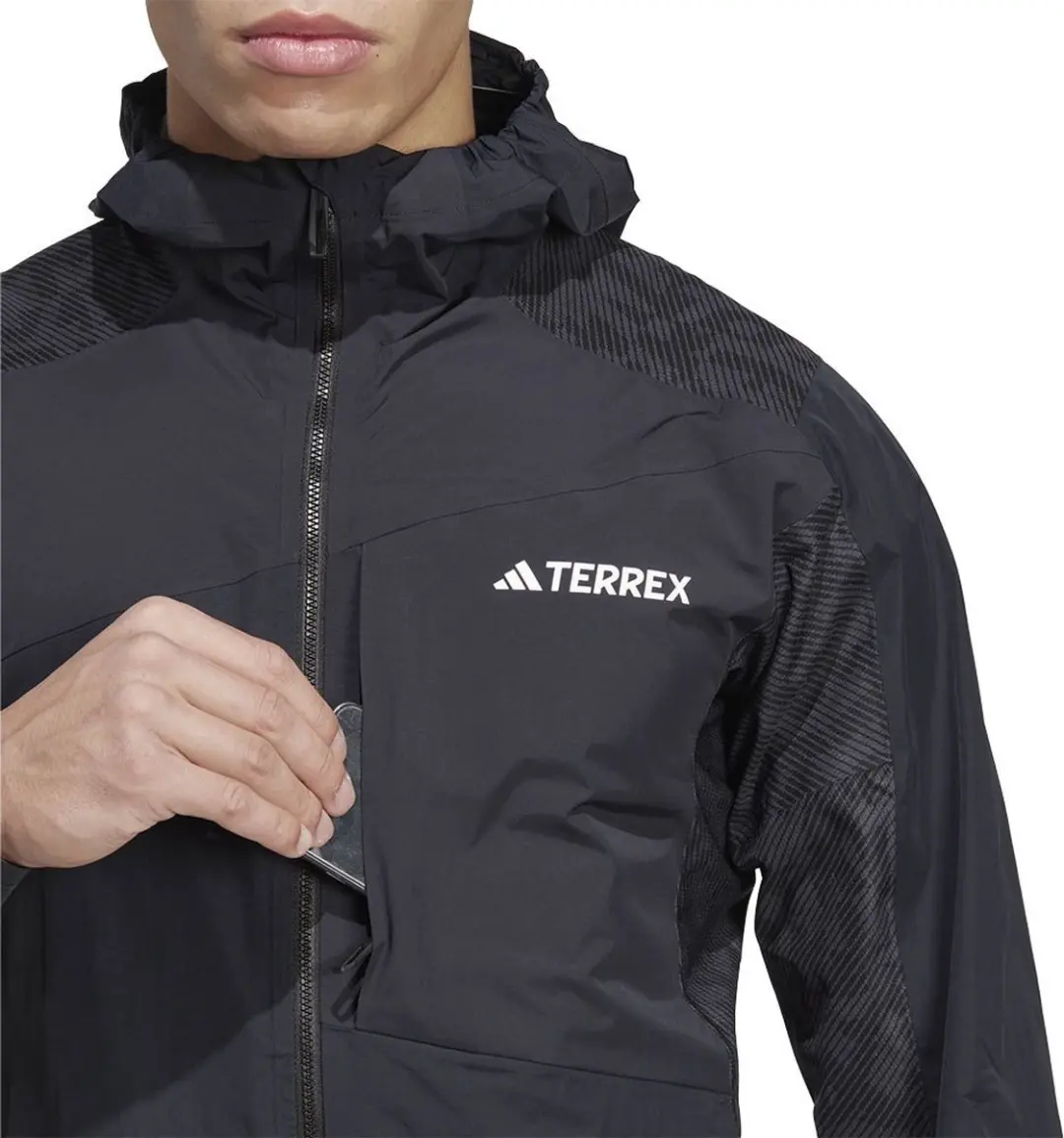 Adidas Terrex Xperior Hybrid Jack - Heren M - Zwart - afbeelding 3 van 6