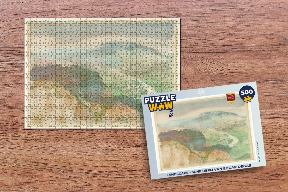 PuzzleWow Legpuzzel Edgar Degas 500 Stuks - Multicolor
