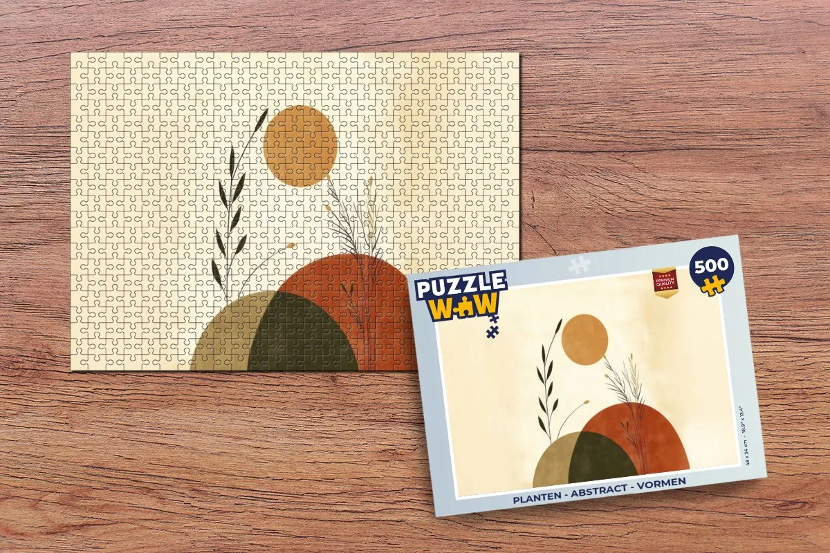 PuzzleWow Abstract Planten Legpuzzel 500 Stuks - MPN 8721375320525