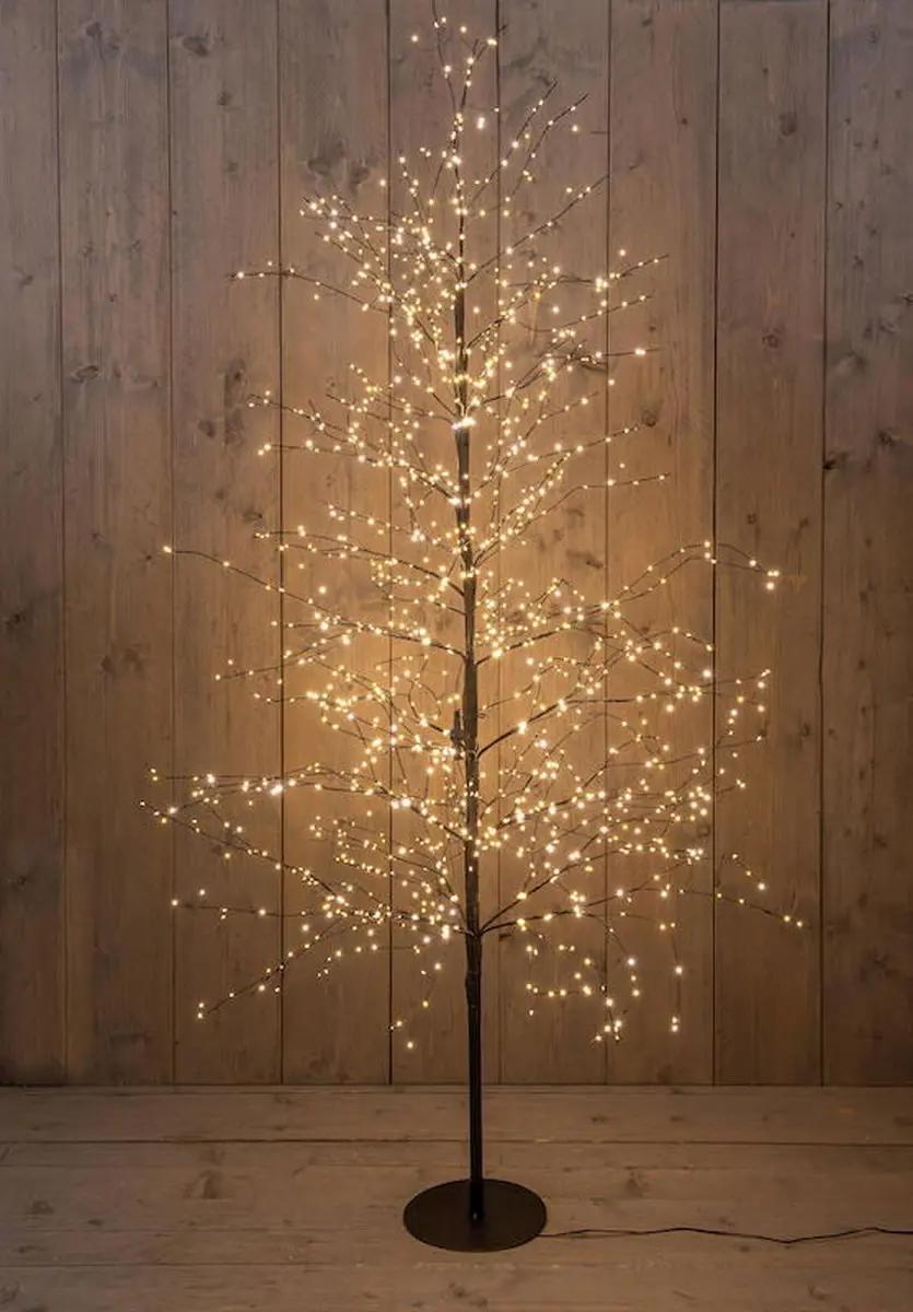 Anna's Collection LED Boom 180cm Warm Wit - 1500 Lampjes Zwart - afbeelding 3 van 3