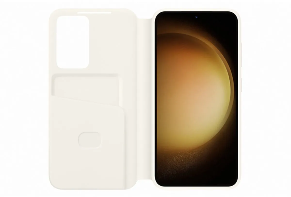 Samsung Smart S View Hoesje Galaxy S23 - Cream - EF-ZS911CUEGWW - afbeelding 6 van 6