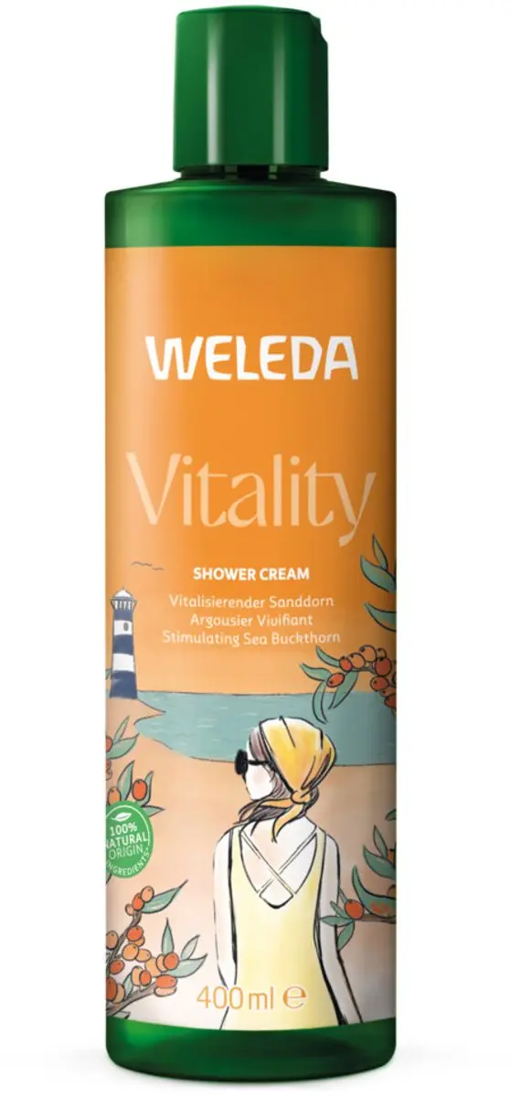 Weleda Duindoorn Douchecrème 1200ml - 3 Stuks - afbeelding 3 van 3
