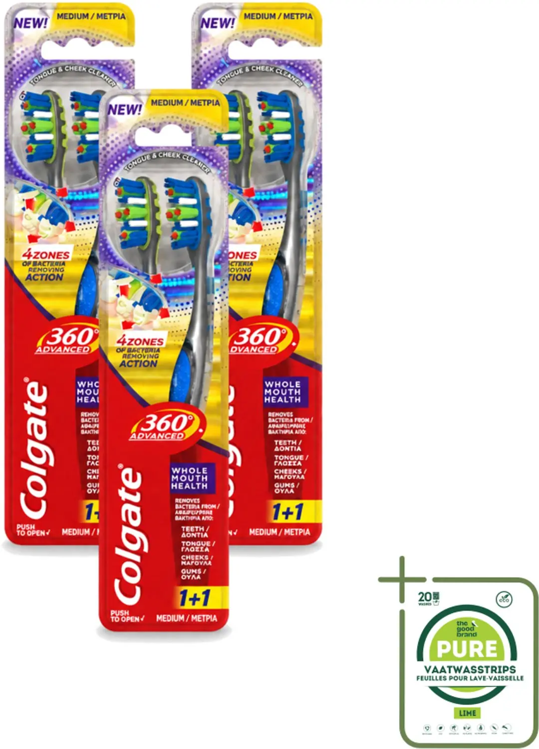 3 x Colgate