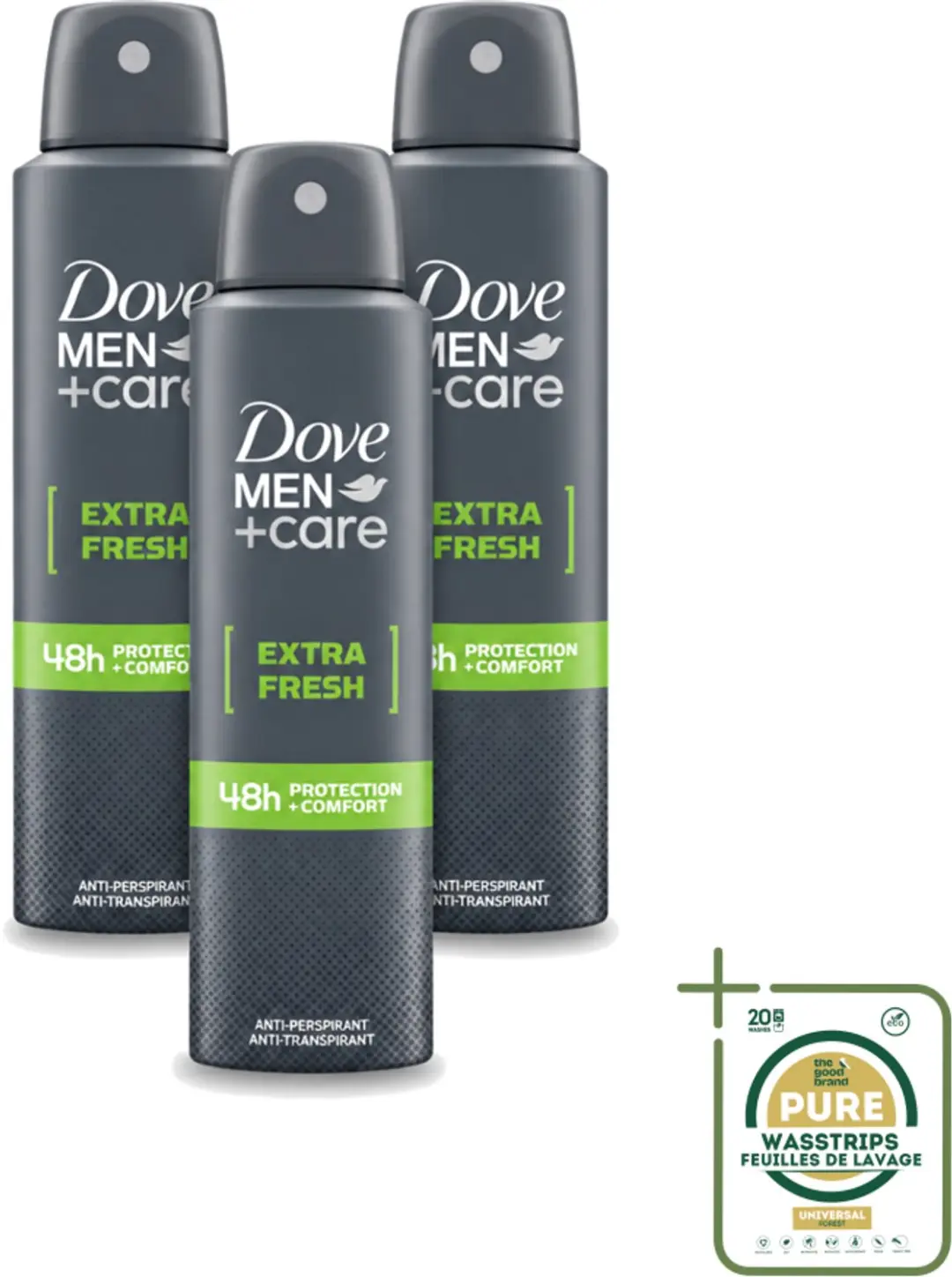 3 x Dove Men+Care