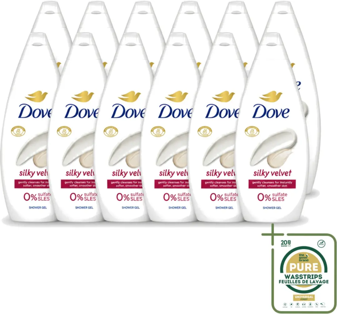 12 x Dove Silky Velvet