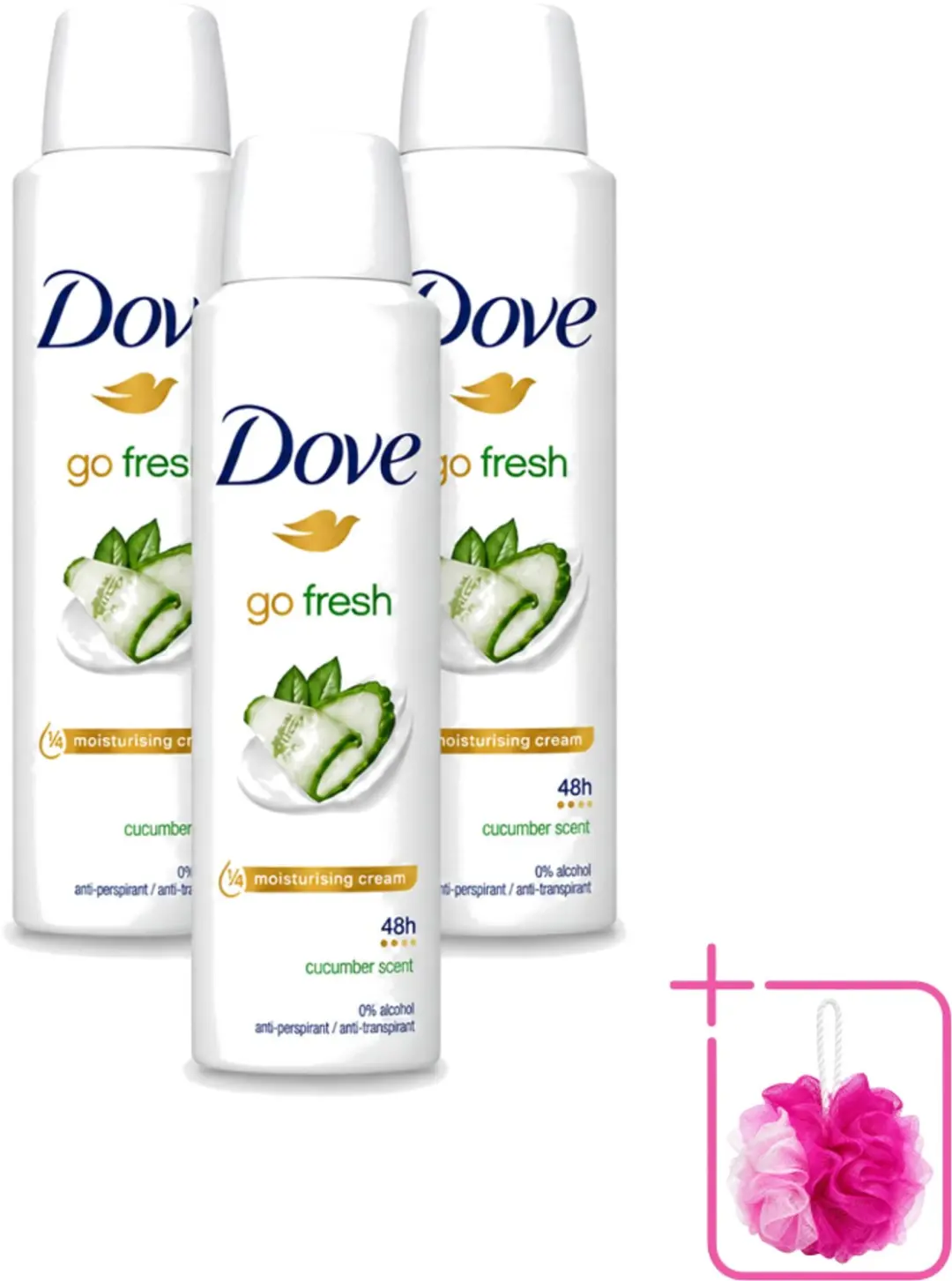 3 x Dove Go Fresh