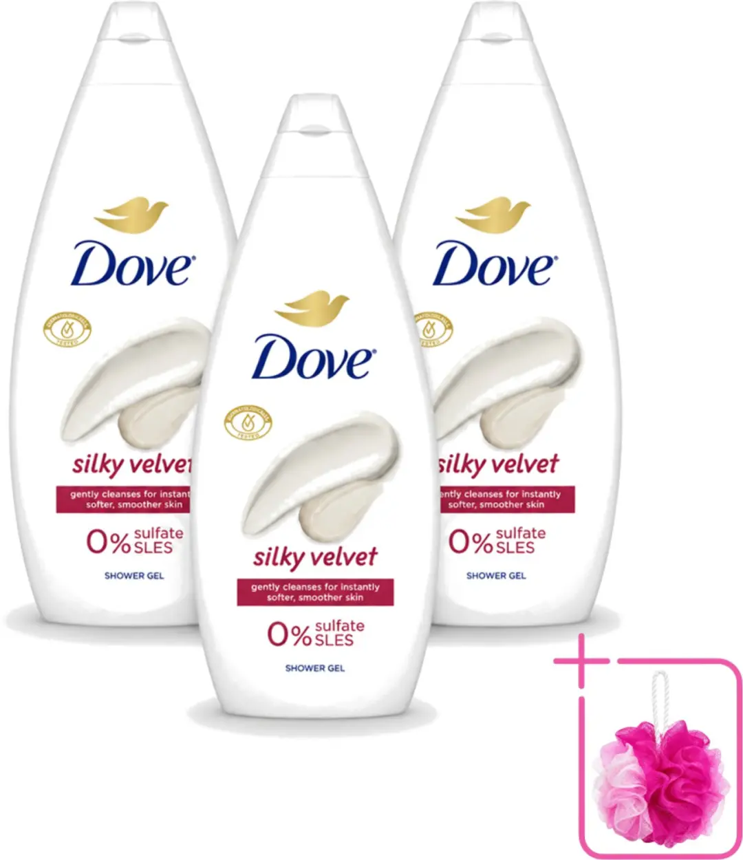 3 x Dove Silky Velvet
