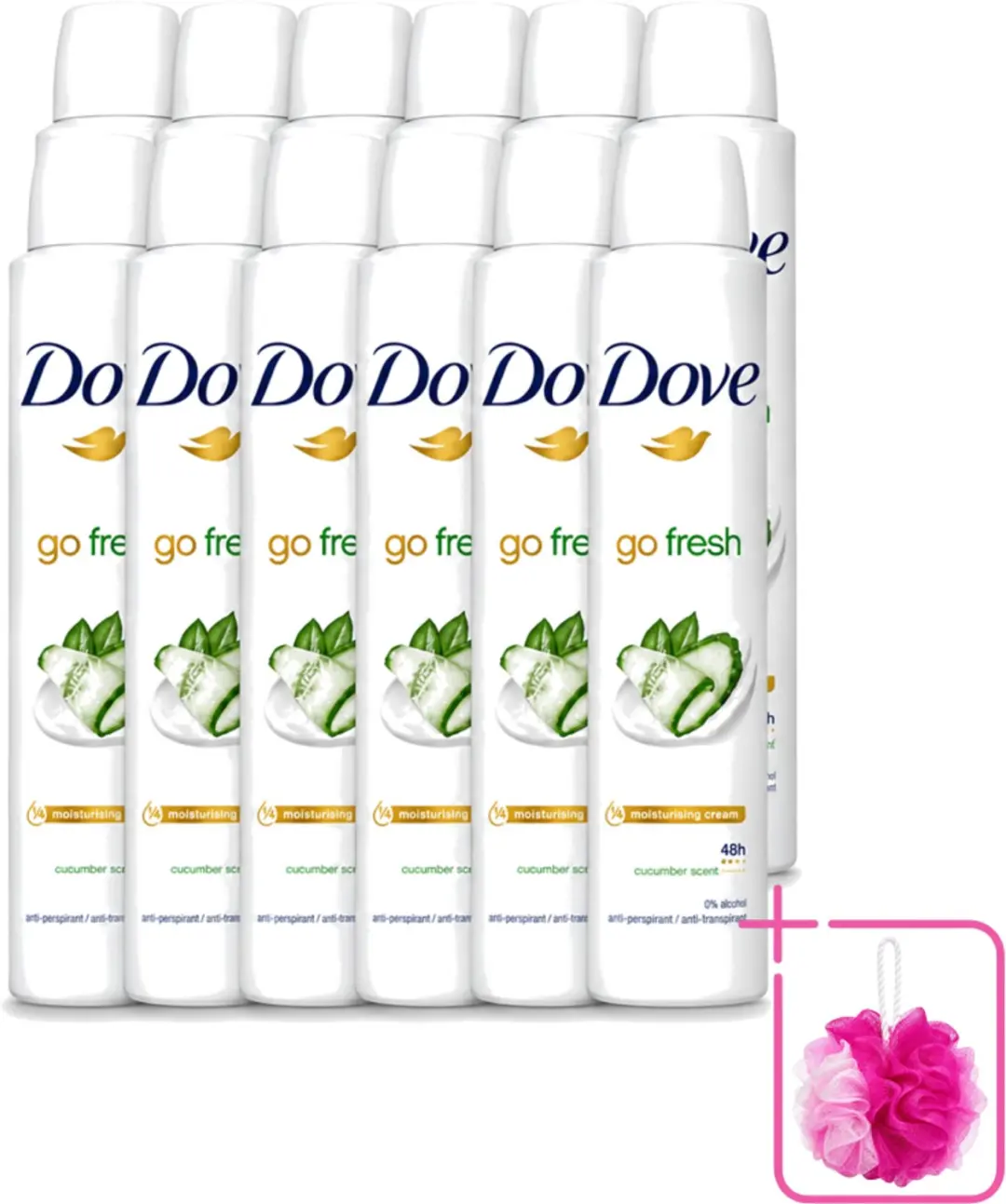 12 x Dove Go Fresh