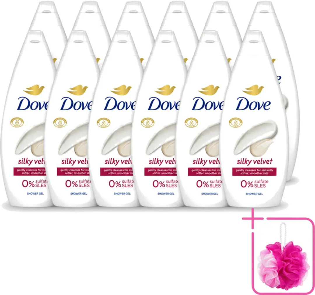 12 x Dove Silky Velvet