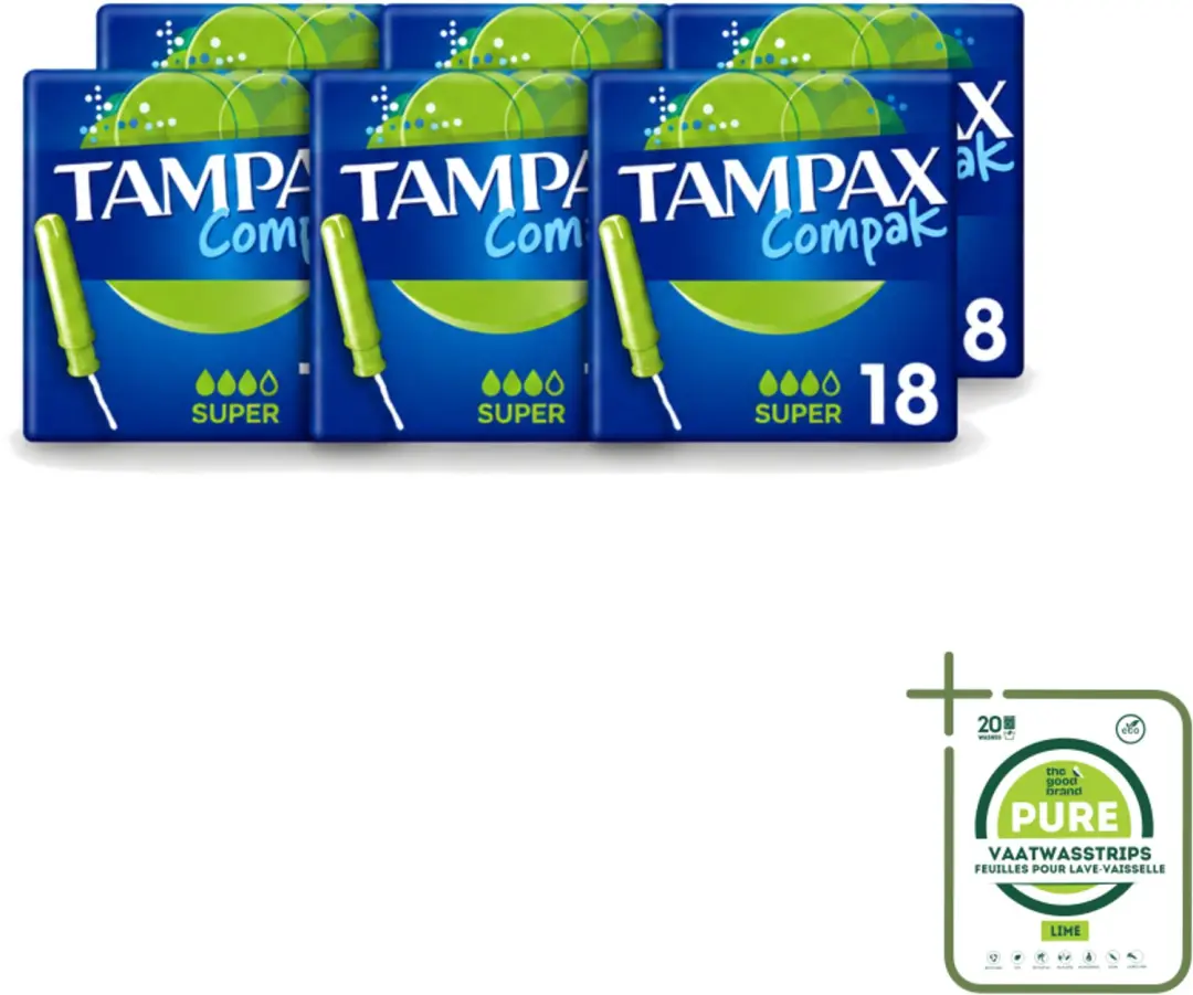 6 x Tampax Compak