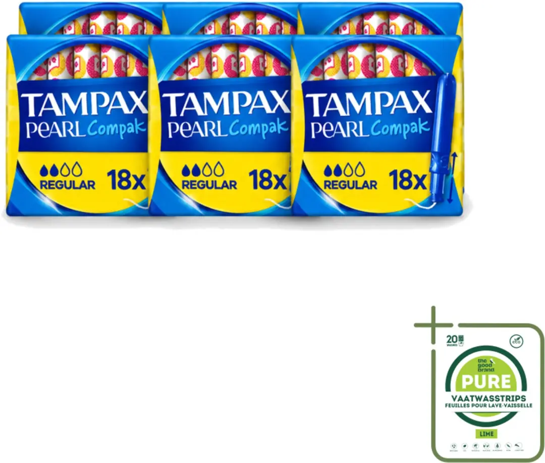 6 x Tampax Pearl Compak
