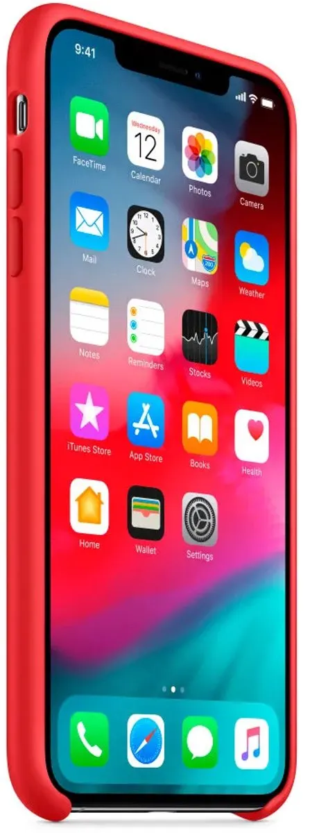 Apple iPhone XS Max Siliconen Back Cover MRWH2ZM/A - Rood