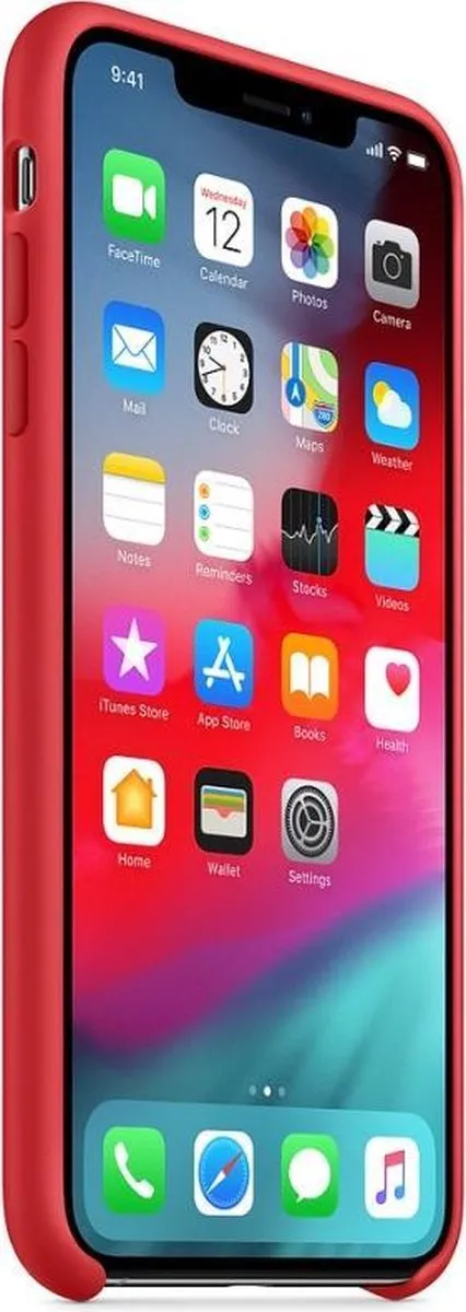 Apple iPhone XS Max Siliconen Back Cover MRWH2ZM/A - Rood - afbeelding 6 van 6