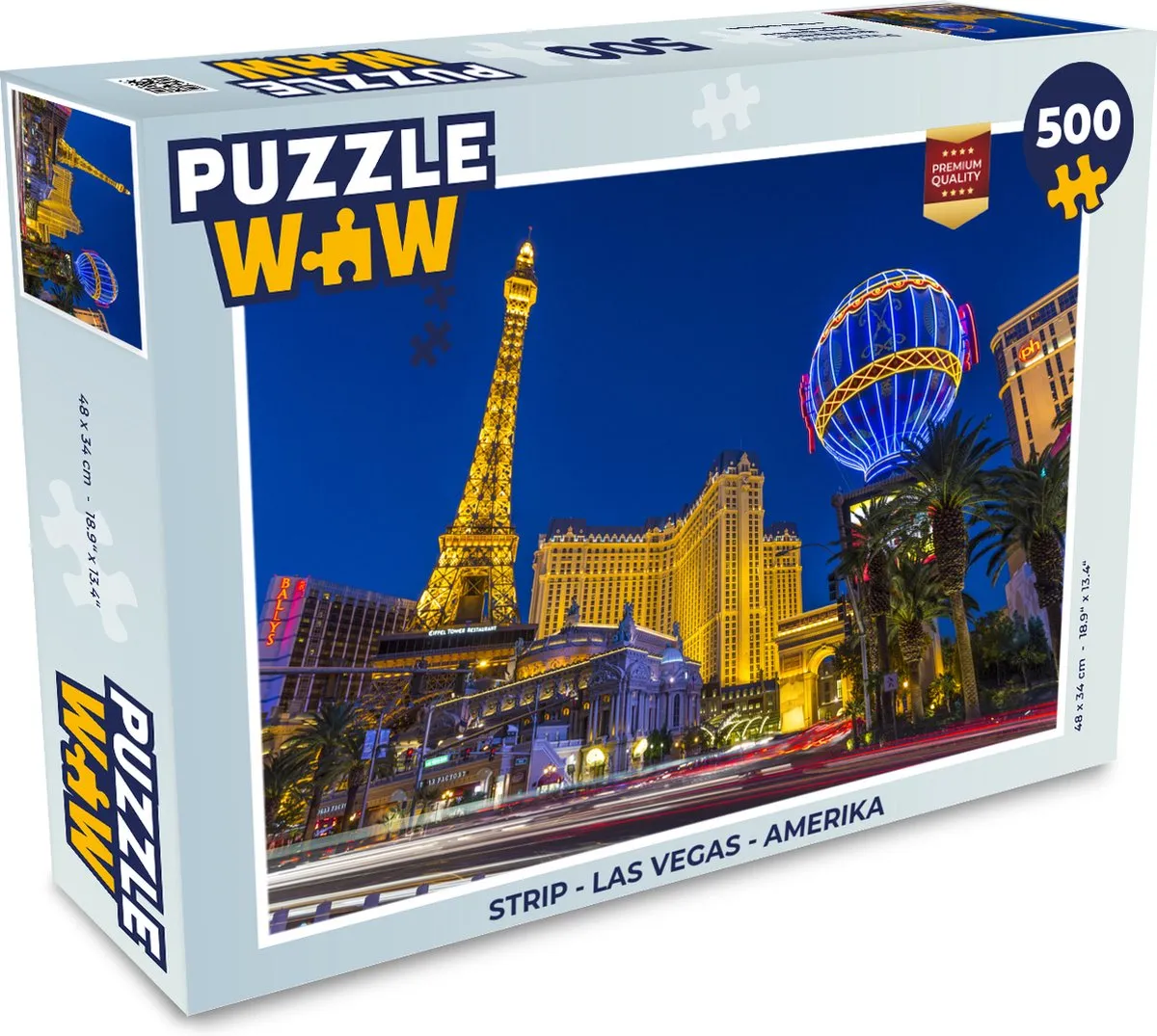 PuzzleWow Las Vegas Legpuzzel 500 Stuks