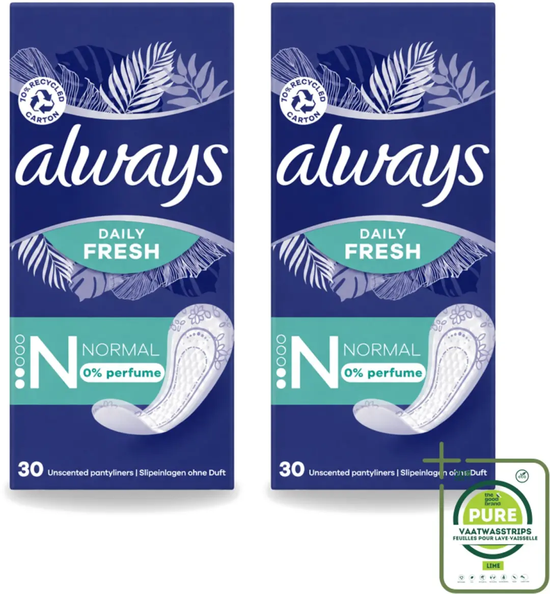 2 x Always Daily Fresh