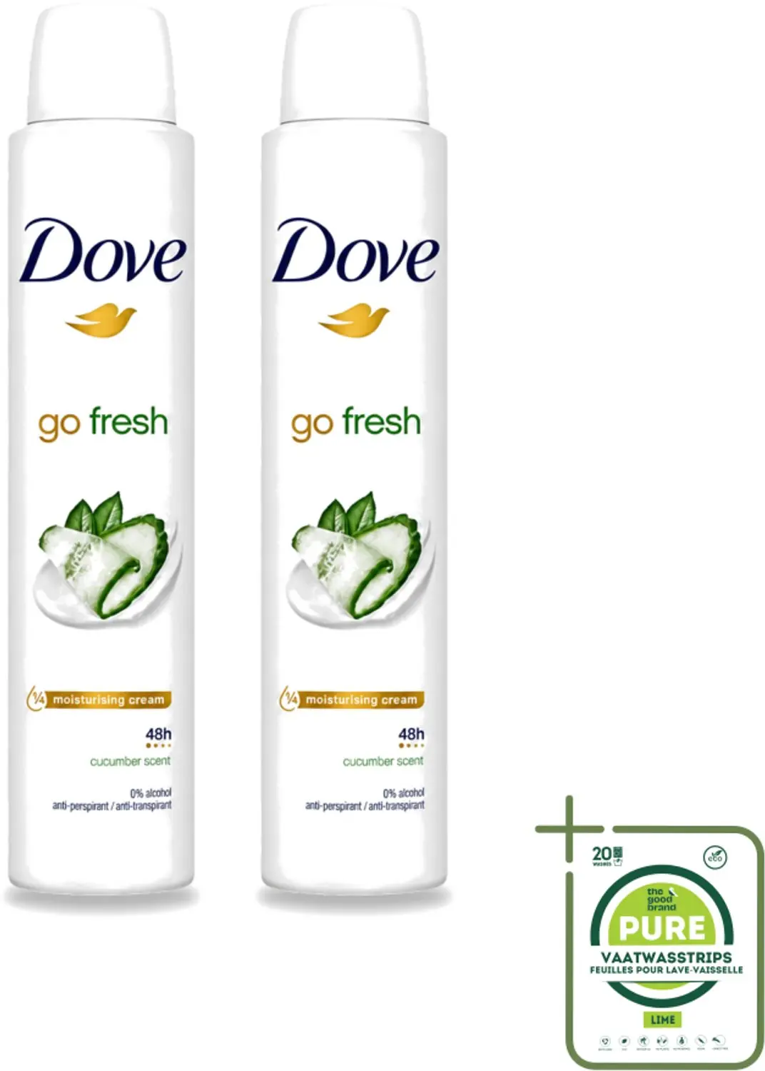 2 x Dove Go Fresh