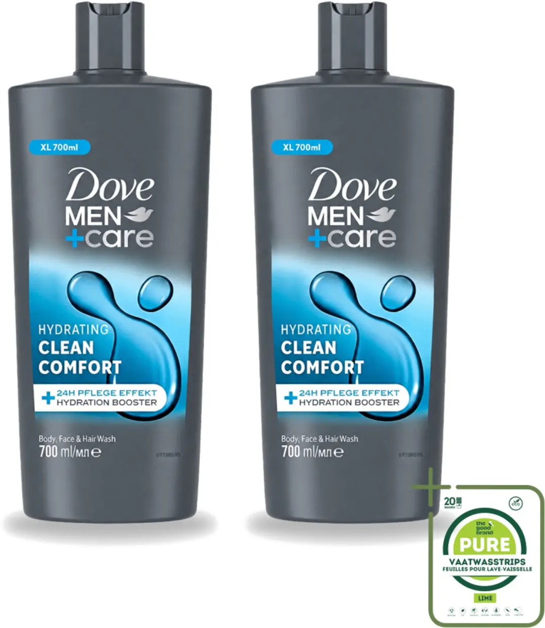 2 x Dove Men+Care