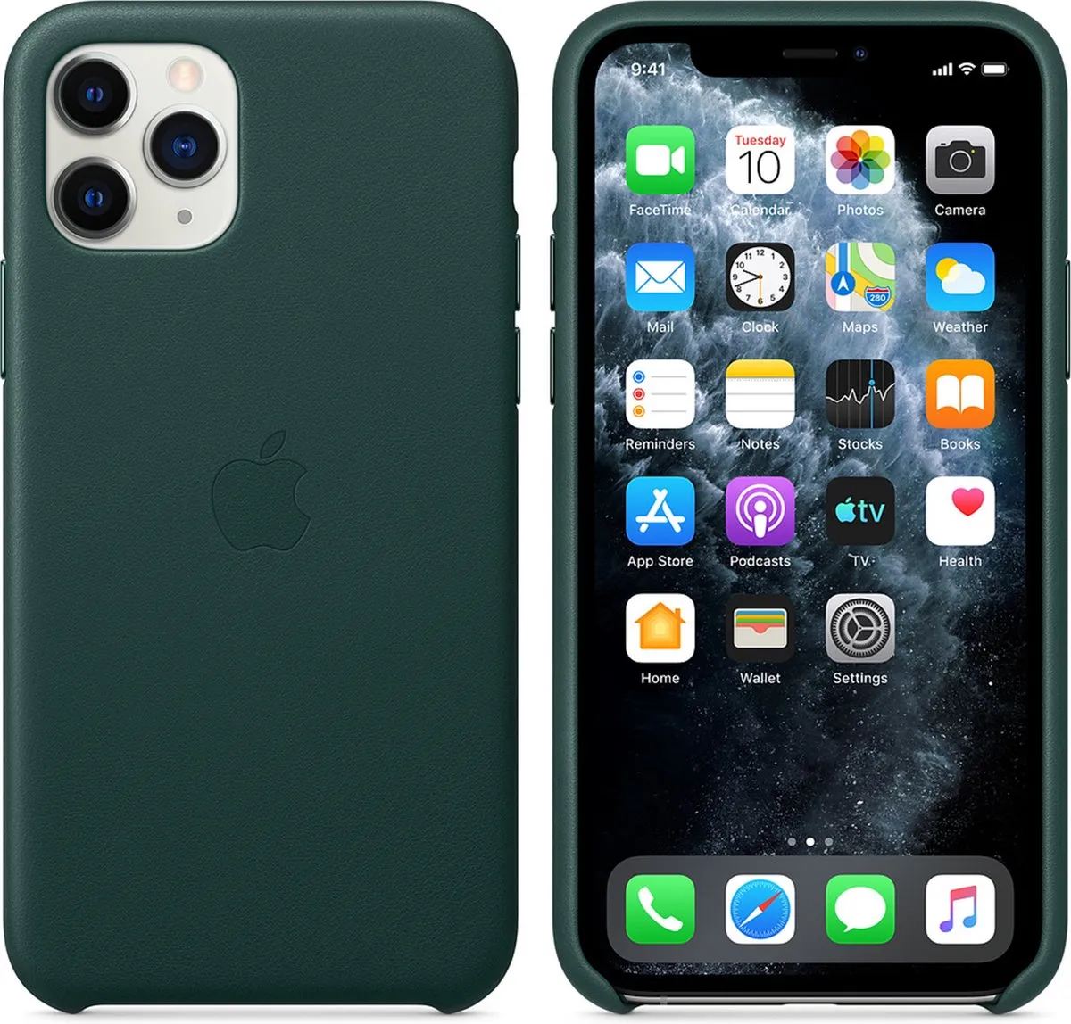 Apple Leren Hoesje iPhone 11 Pro Forest Green MWYC2ZM/A