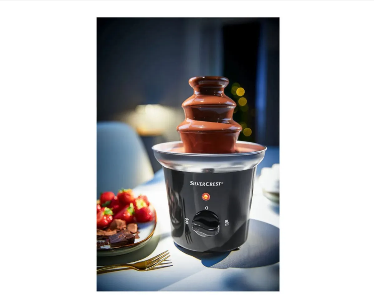 Silvercrest Elektrische Chocoladefontein 32W - Zwart/RVS