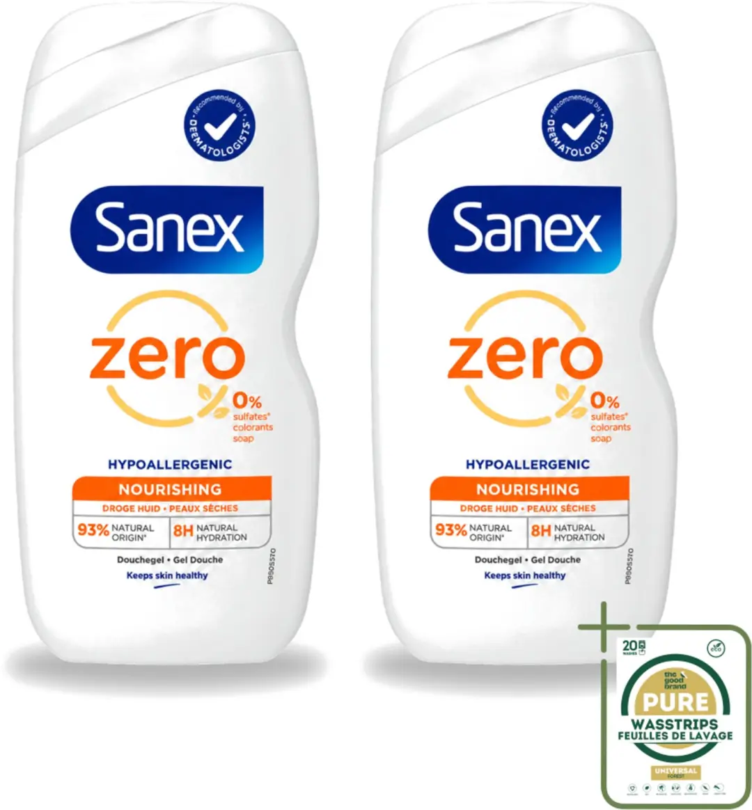 2 x Sanex Zero%