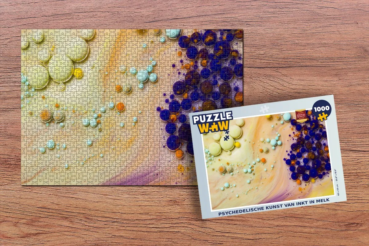 PuzzleWow Psychedelisch Legpuzzel 1000 Stuks