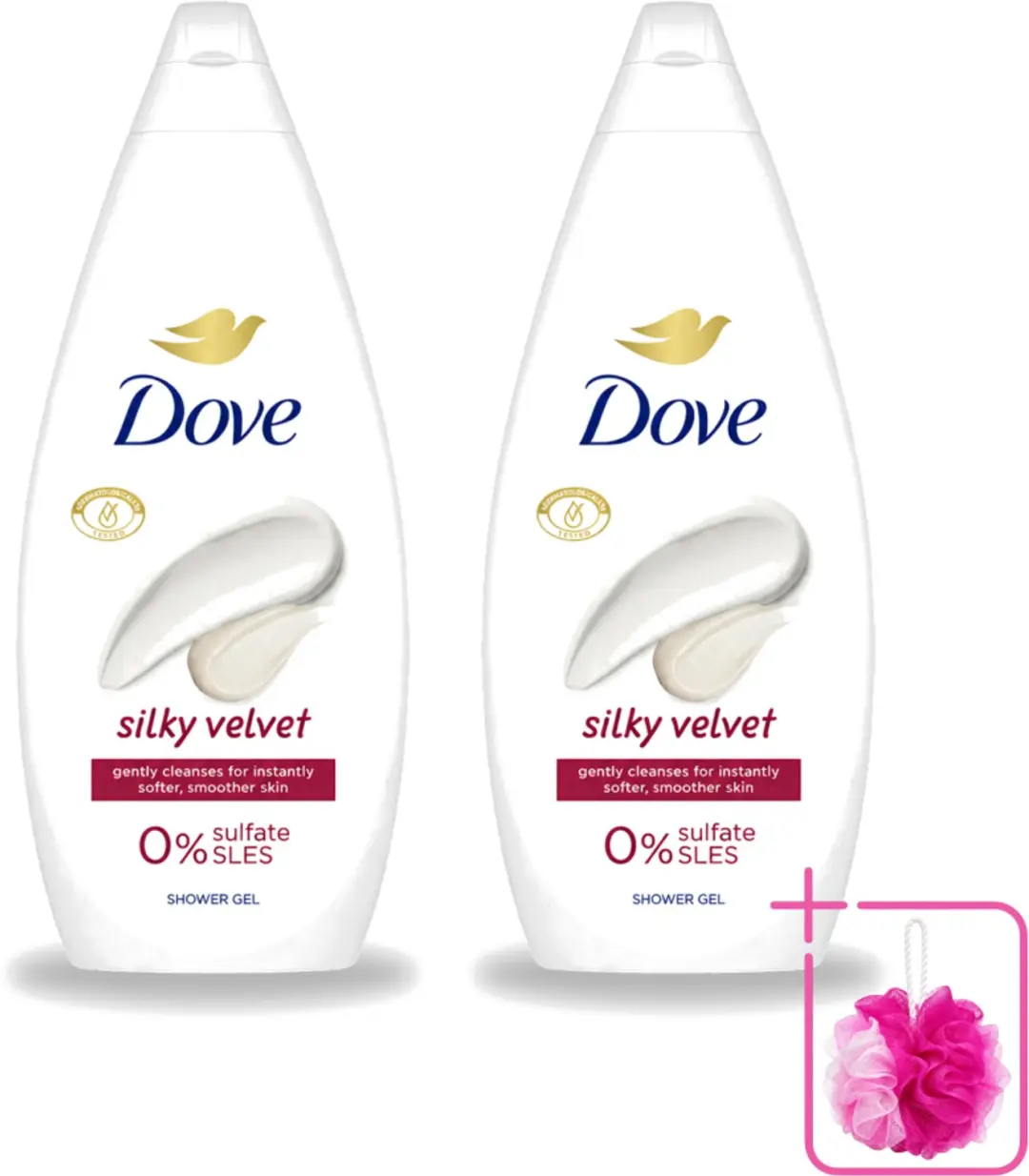 2 x Dove Silky Velvet