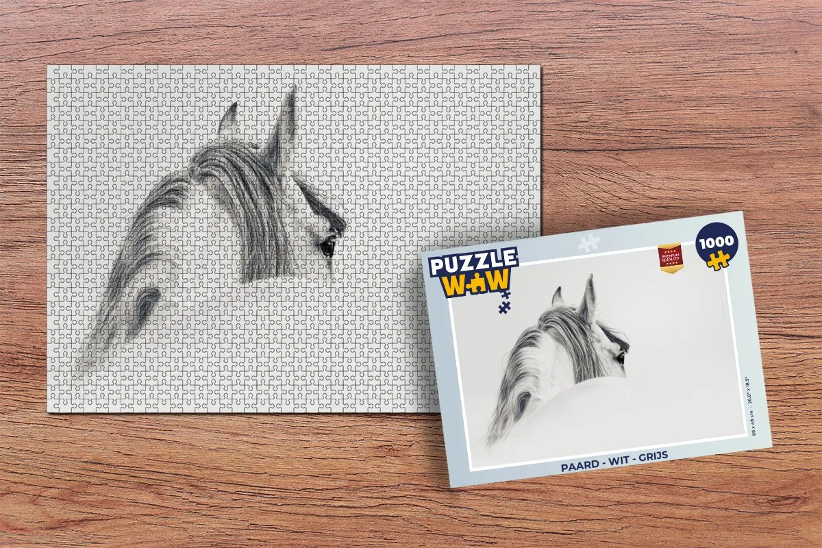 PuzzleWow Paard Legpuzzel 1000 Stuks - Multicolor