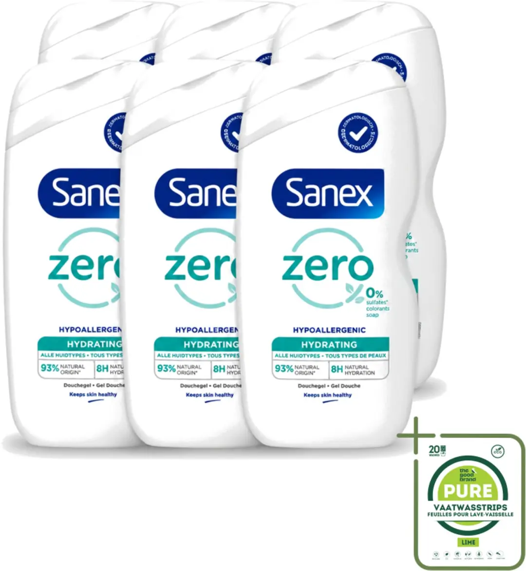 6 x Sanex Zero %