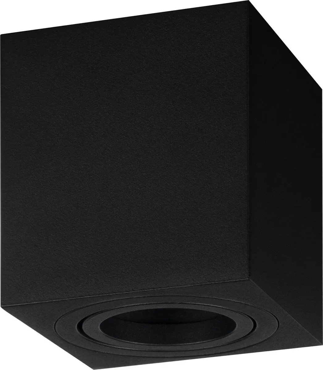 Ledvion LED Opbouwspot Dimbaar Zwart Ø80mm IP20 GU10