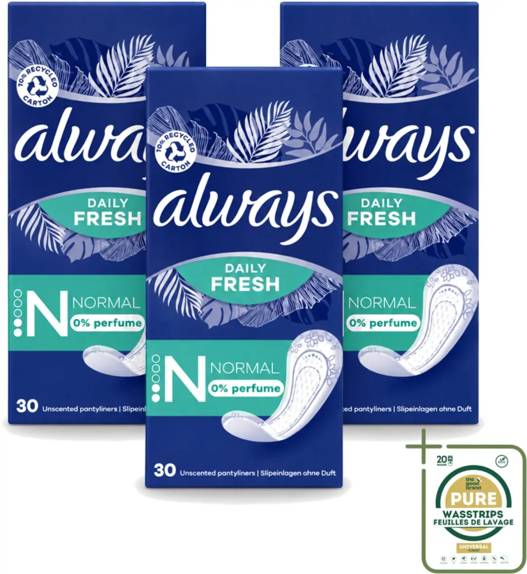3 x Always Daily Fresh