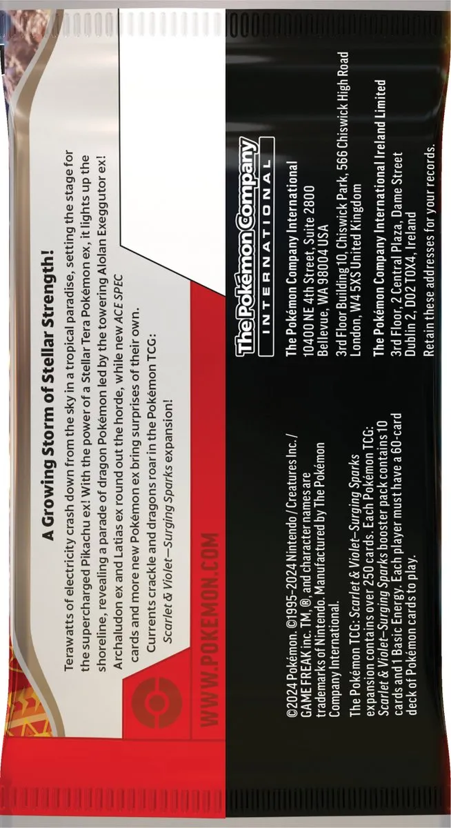Pokémon TCG Surging Sparks Boosterpack
