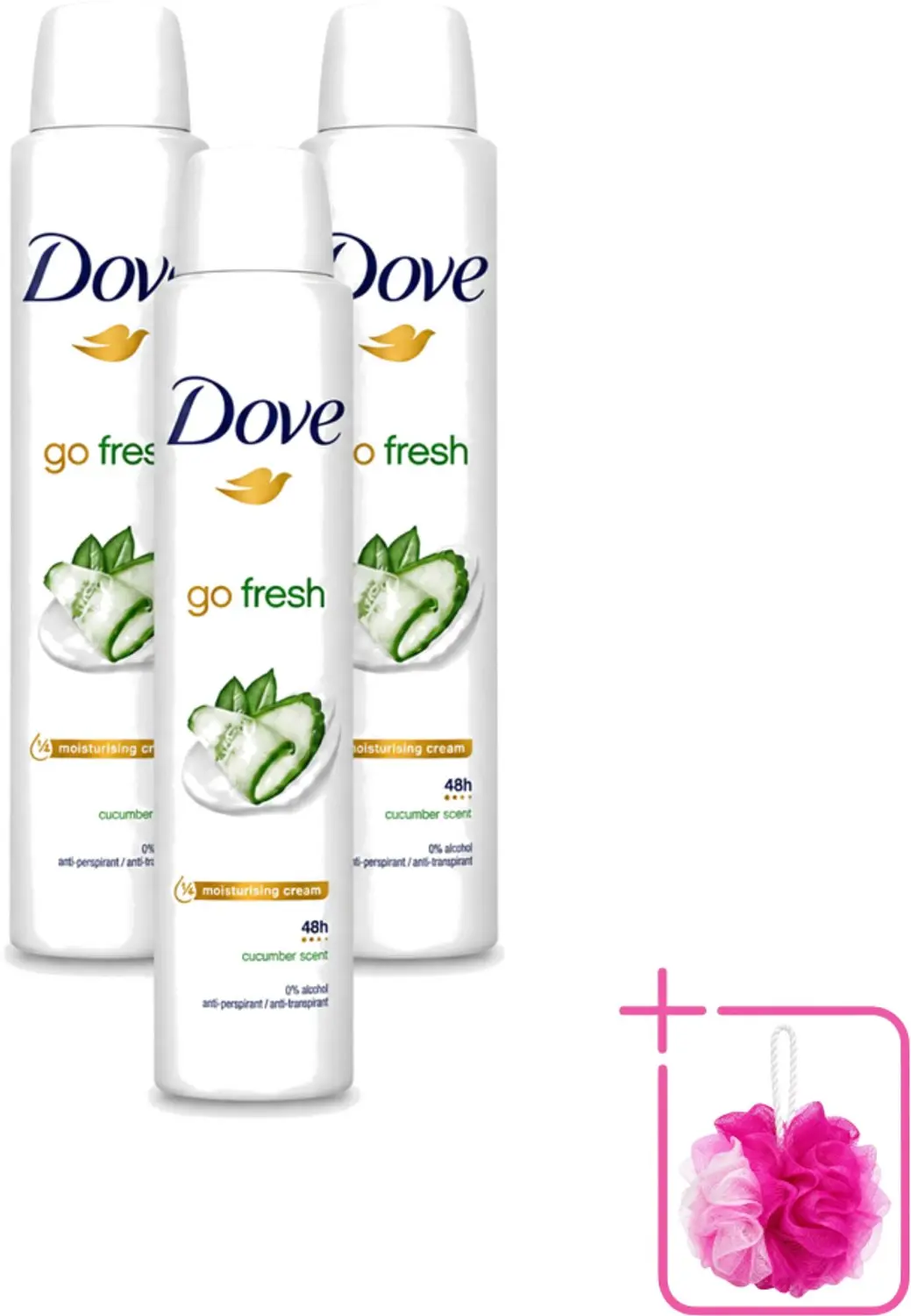 3 x Dove Go Fresh