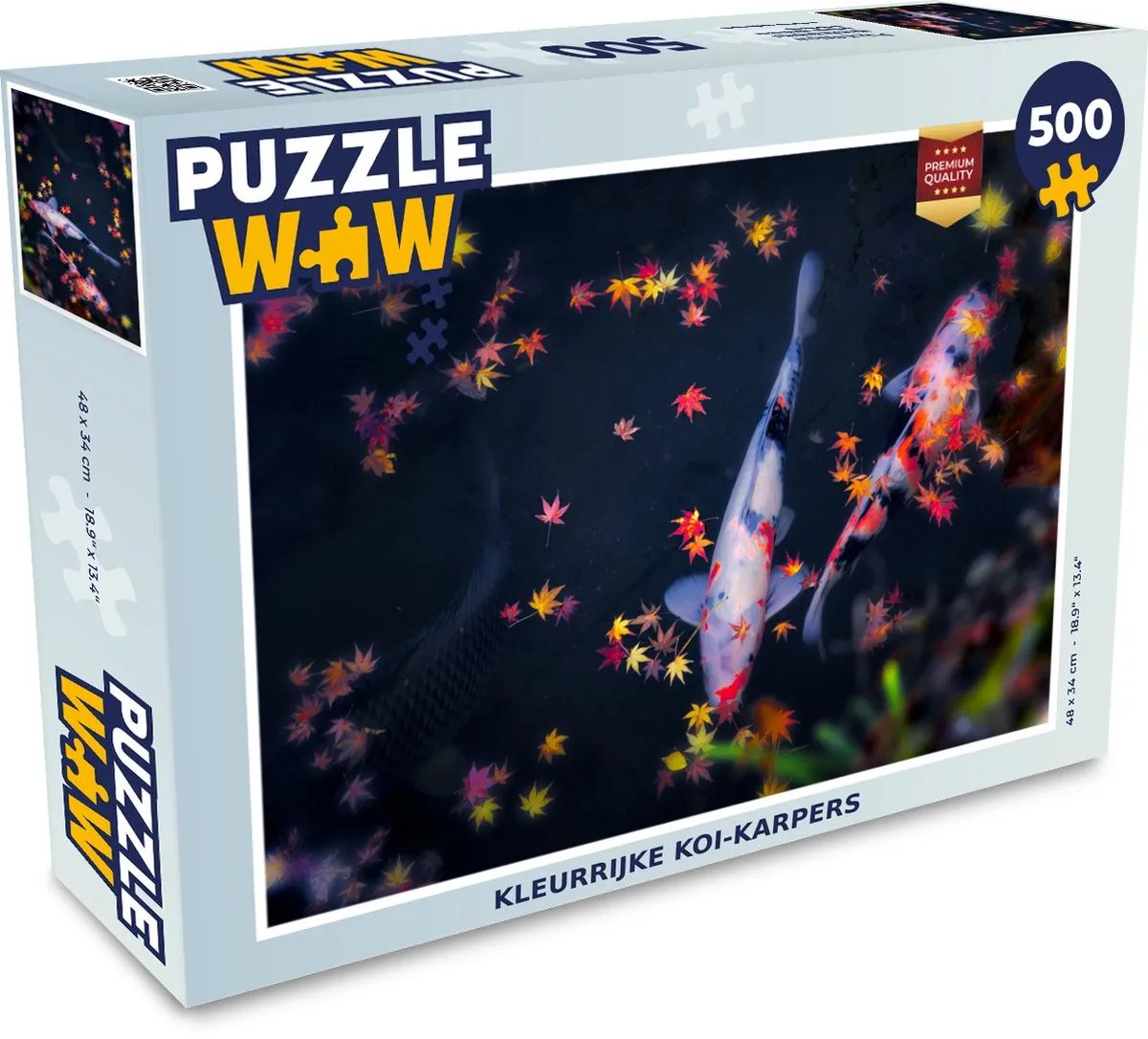 PuzzleWow Koi Vis Regenboog Legpuzzel 500 Stuks