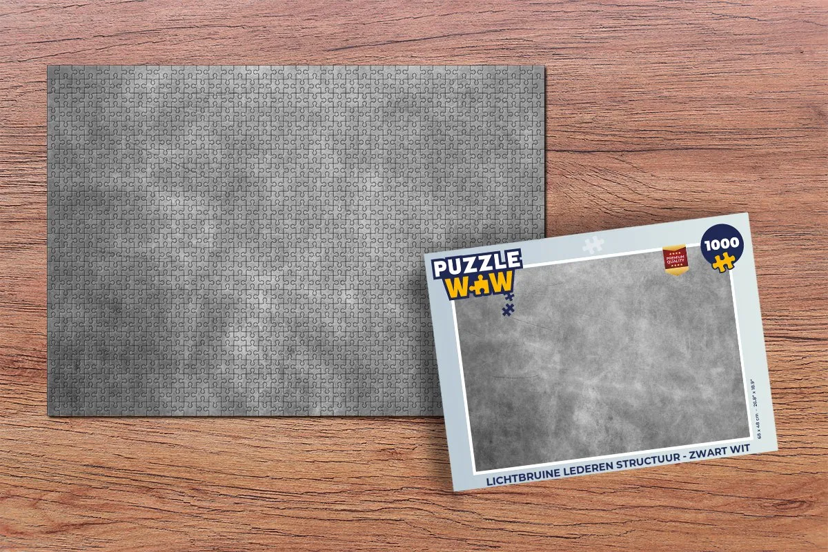 PuzzleWow Legpuzzel 1000 Stuks Lederlook - Multicolor
