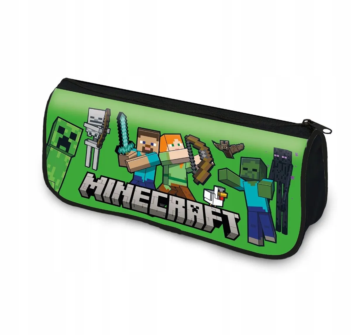 Minecraft Creeper Pennenbak - Groen/Zwart
