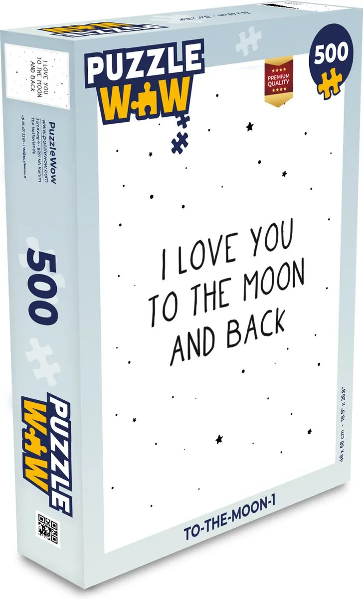 PuzzleWow Quotes Legpuzzel 500 Stuks