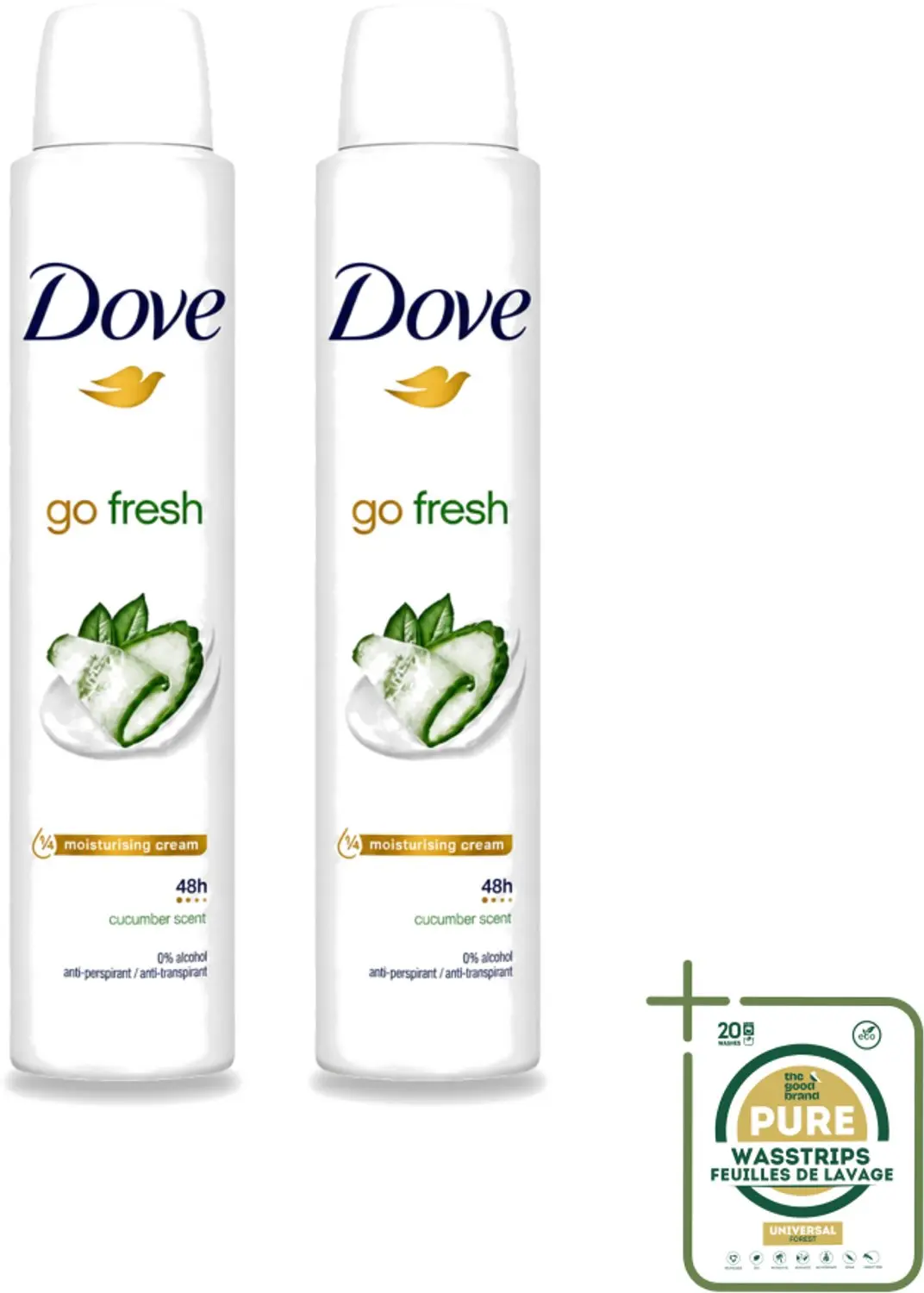 2 x Dove Go Fresh